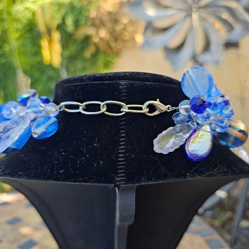 Vintage Handmade Chunky Beaded Statement Necklace - Picture 3 of 3